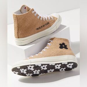 GOLF LE FLEUR x CONVERSE chuck 70 high fabric weave sneakers